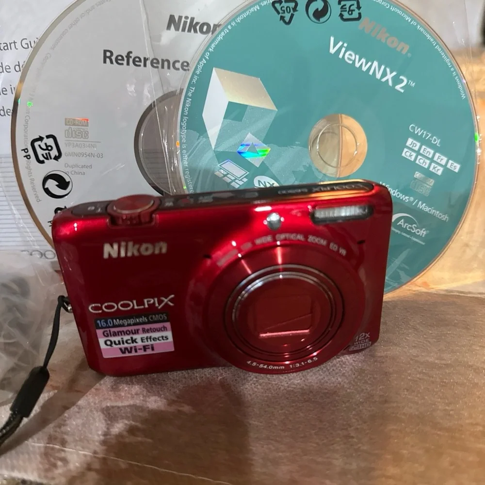 Nikon COOLPIX Red Digital Camera,